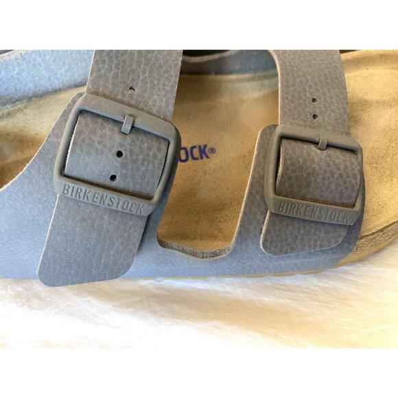Birkenstock Arizona Men's 46 US 13 Grey Vegan Soft Foot Bed Sandal Regular - Picture 4 of 8